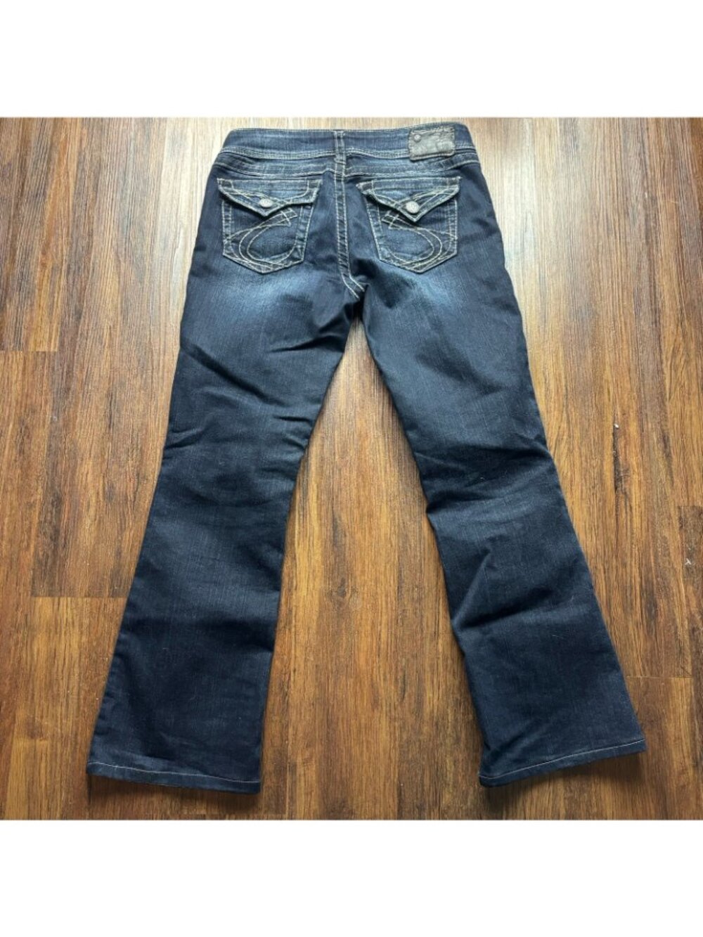Silver Suki Surplus Bootcut Jeans Distressed Dark Wash Women’s Size W29 L32 - Picture 2 of 12